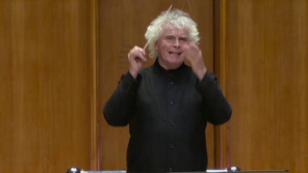 Simon Rattle conducts Knussen, Turnage, and Britten London 2020 Crowe Clayton