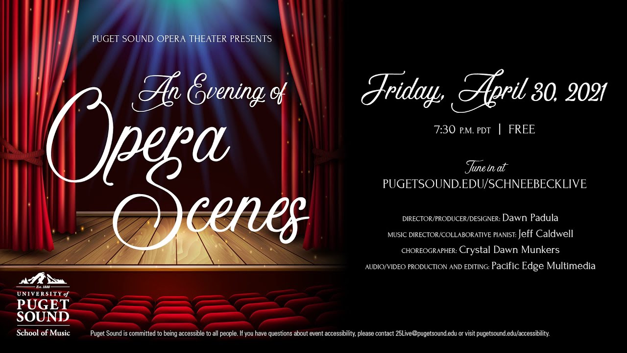 An Evening of Opera Scenes Tacoma WA 2021 - Opera on Video